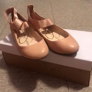 Jessica simpson beige ballerina flats